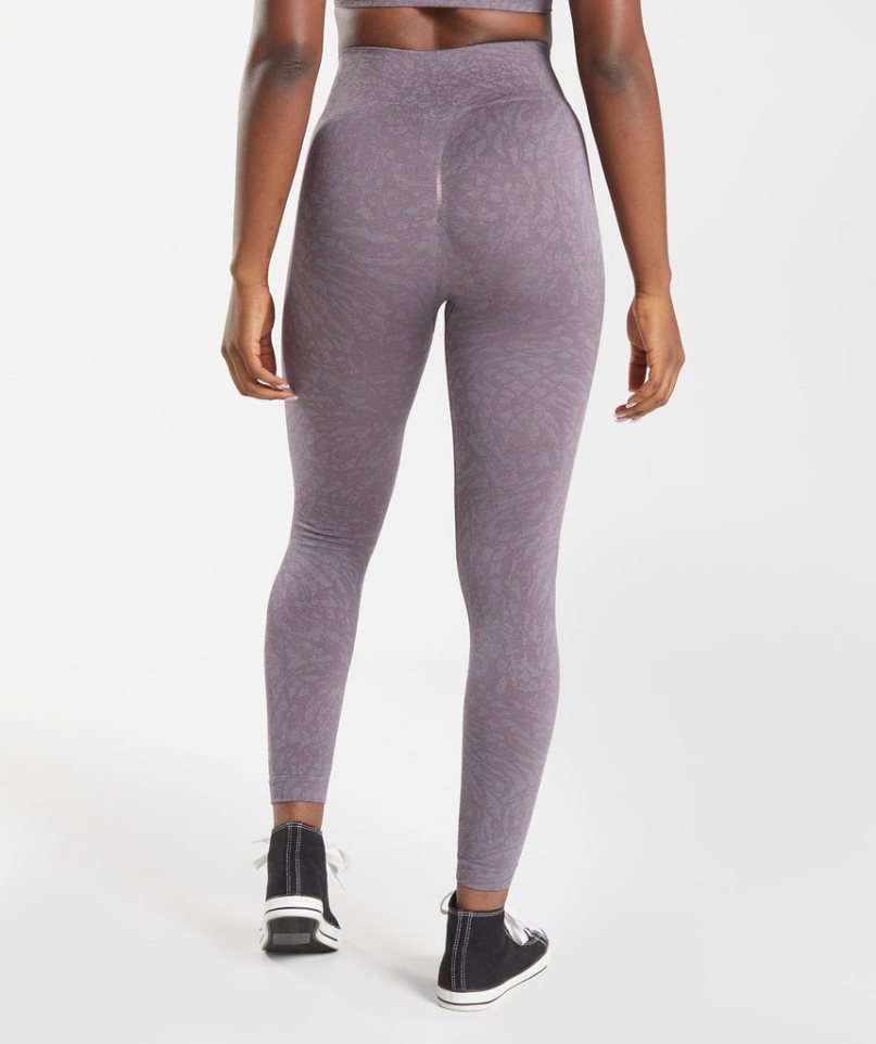 Legginsy Gymshark Adapt Animal Seamless Damskie Fioletowe | PL 056YCM